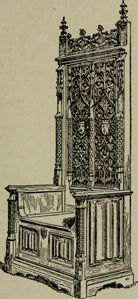 An illustration from The practical cabinet maker and furniture designer's assistant, with essays on history of furniture, taste in design, color and materials, with full explanation of the canons of good taste in furniture .., 1910, leaf 128