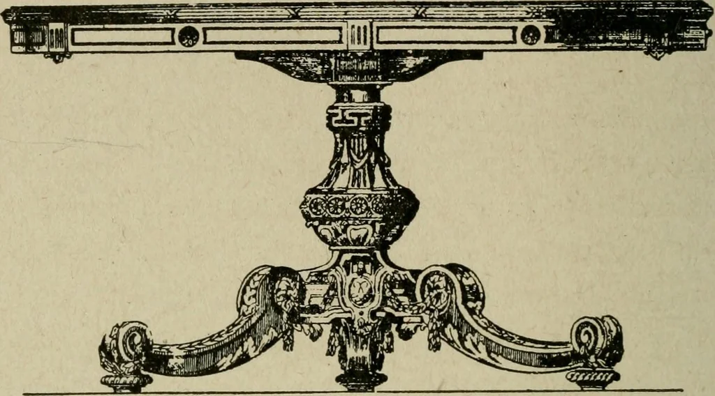 An illustration from The practical cabinet maker and furniture designer's assistant, with essays on history of furniture, taste in design, color and materials, with full explanation of the canons of good taste in furniture .., 1910, leaf 133