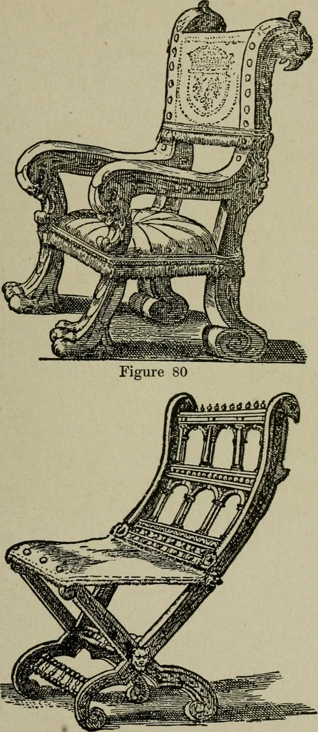 An illustration from The practical cabinet maker and furniture designer's assistant, with essays on history of furniture, taste in design, color and materials, with full explanation of the canons of good taste in furniture .., 1910, leaf 162