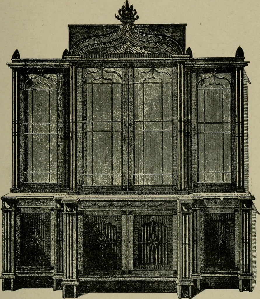 An illustration from The practical cabinet maker and furniture designer's assistant, with essays on history of furniture, taste in design, color and materials, with full explanation of the canons of good taste in furniture .., 1910, leaf 168