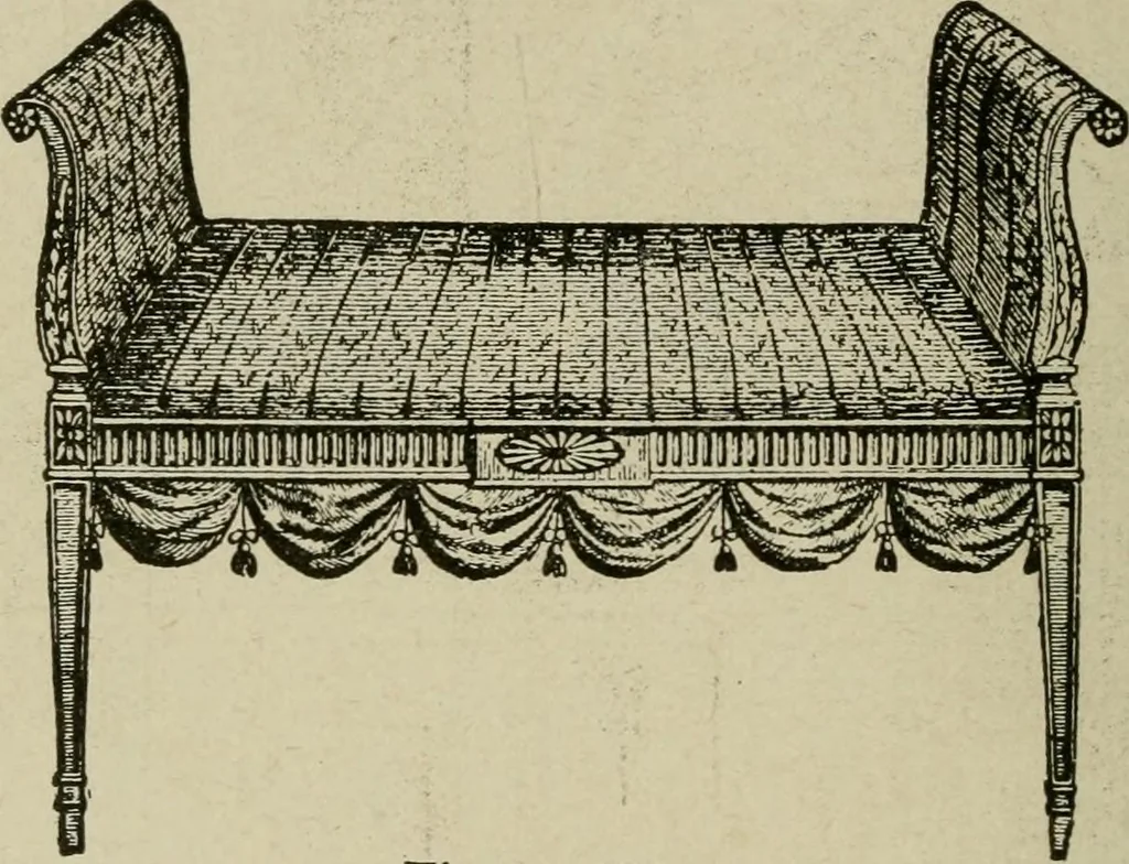An illustration from The practical cabinet maker and furniture designer's assistant, with essays on history of furniture, taste in design, color and materials, with full explanation of the canons of good taste in furniture .., 1910, leaf 179