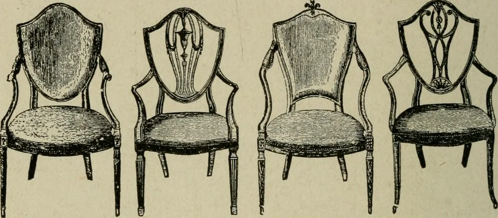 An illustration from The practical cabinet maker and furniture designer's assistant, with essays on history of furniture, taste in design, color and materials, with full explanation of the canons of good taste in furniture .., 1910, leaf 183