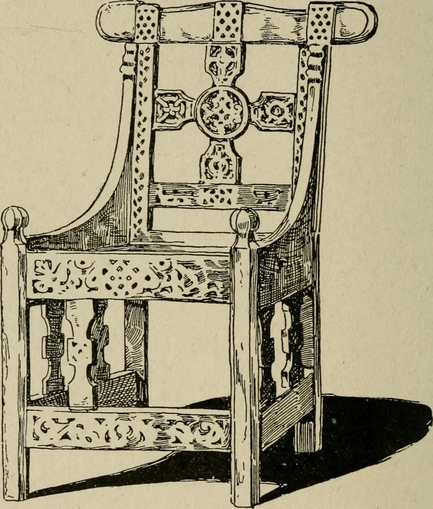 An illustration from The practical cabinet maker and furniture designer's assistant, with essays on history of furniture, taste in design, color and materials, with full explanation of the canons of good taste in furniture .., 1910, leaf 185