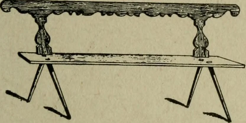 An illustration from The practical cabinet maker and furniture designer's assistant, with essays on history of furniture, taste in design, color and materials, with full explanation of the canons of good taste in furniture .., 1910, leaf 190