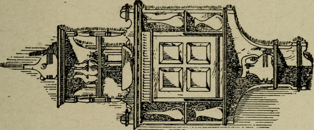 An illustration from The practical cabinet maker and furniture designer's assistant, with essays on history of furniture, taste in design, color and materials, with full explanation of the canons of good taste in furniture .., 1910, leaf 212