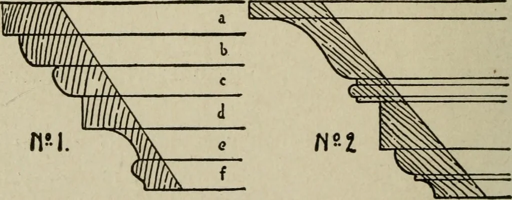 An illustration from The practical cabinet maker and furniture designer's assistant, with essays on history of furniture, taste in design, color and materials, with full explanation of the canons of good taste in furniture .., 1910, leaf 235