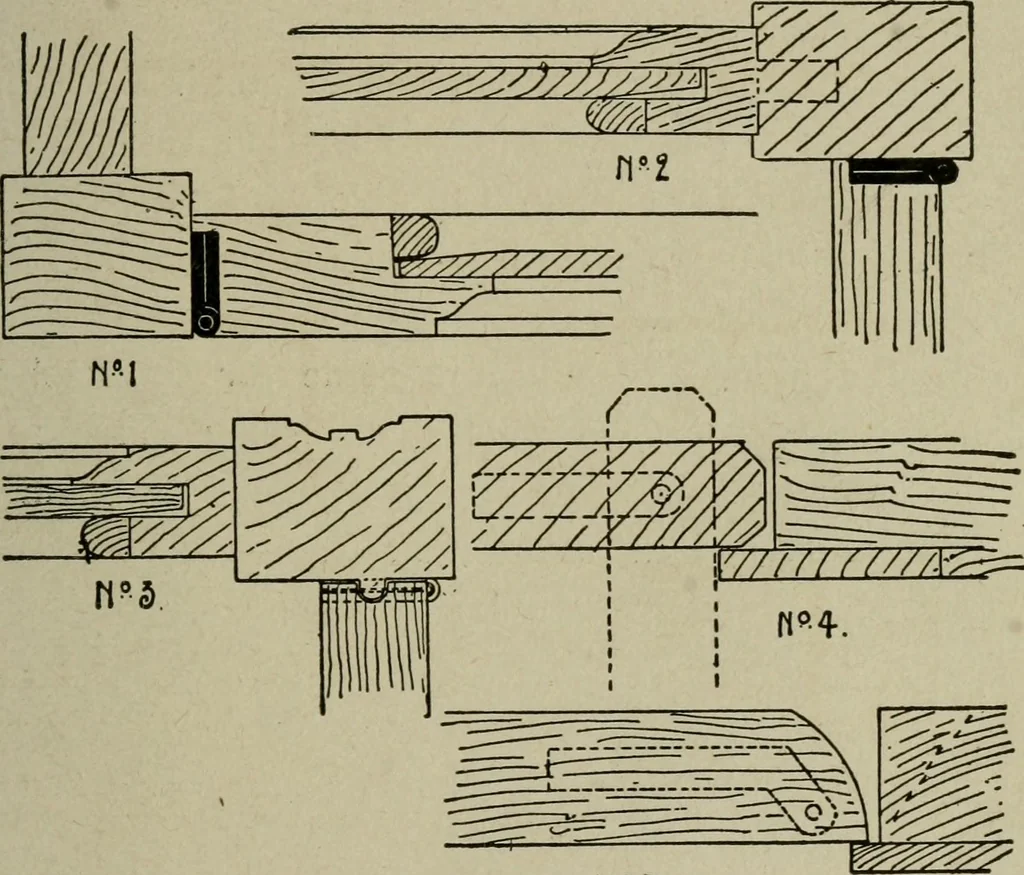 An illustration from The practical cabinet maker and furniture designer's assistant, with essays on history of furniture, taste in design, color and materials, with full explanation of the canons of good taste in furniture .., 1910, leaf 240