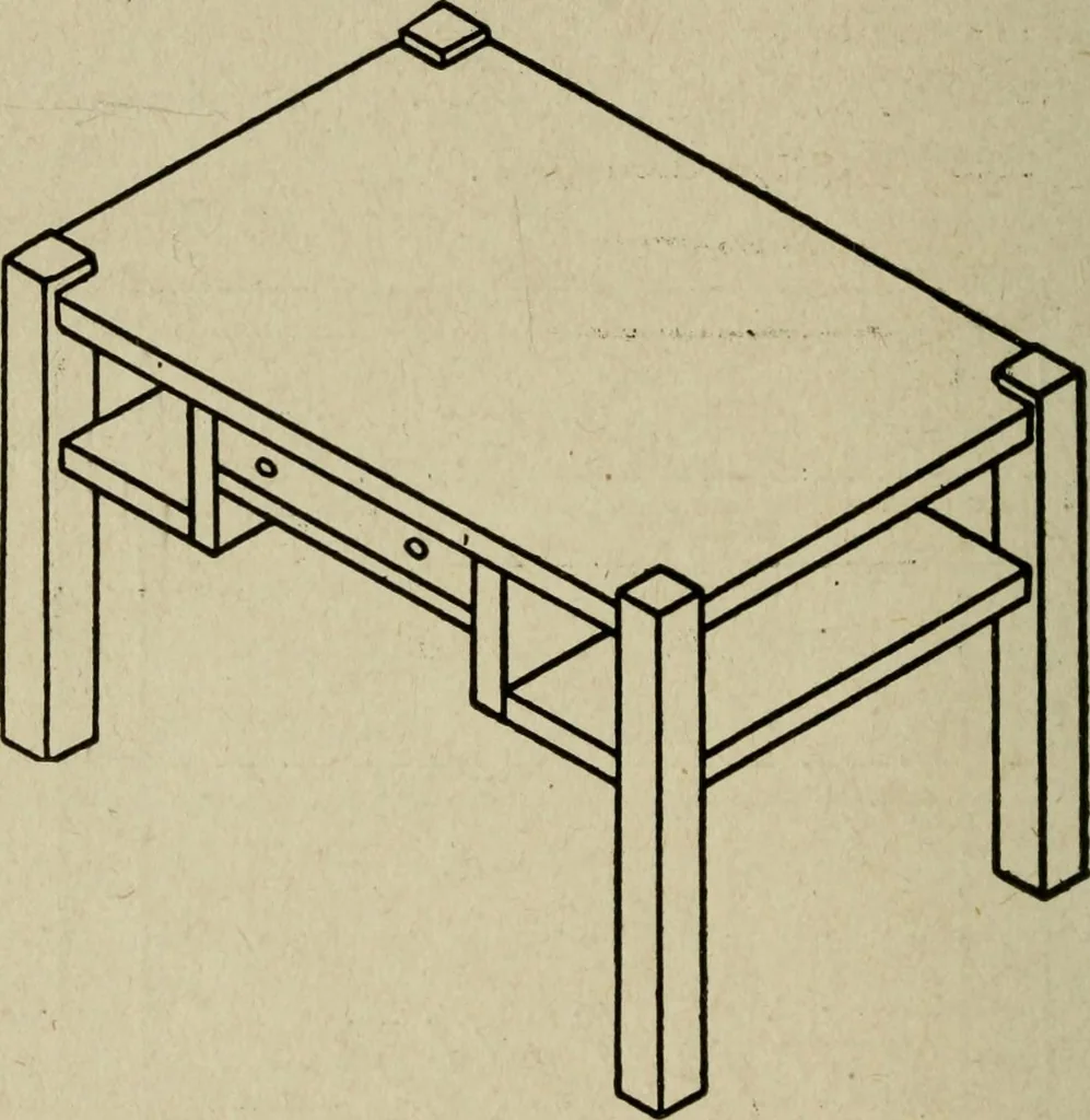 An illustration from The practical cabinet maker and furniture designer's assistant, with essays on history of furniture, taste in design, color and materials, with full explanation of the canons of good taste in furniture .., 1910, leaf 245