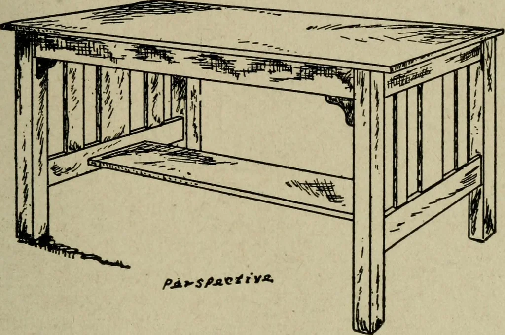 An illustration from The practical cabinet maker and furniture designer's assistant, with essays on history of furniture, taste in design, color and materials, with full explanation of the canons of good taste in furniture .., 1910, leaf 246