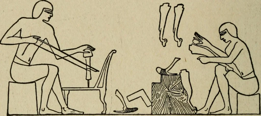 An illustration from The practical cabinet maker and furniture designer's assistant, with essays on history of furniture, taste in design, color and materials, with full explanation of the canons of good taste in furniture .., 1910, leaf 25