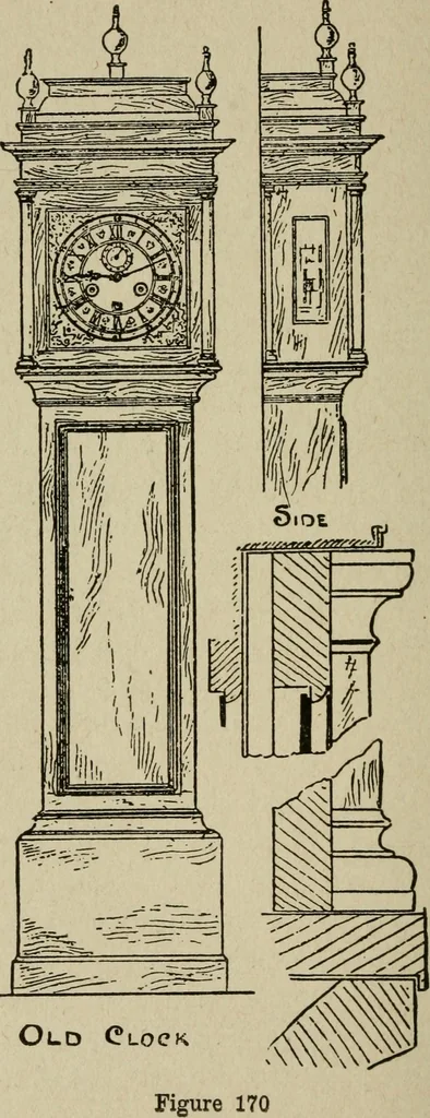 An illustration from The practical cabinet maker and furniture designer's assistant, with essays on history of furniture, taste in design, color and materials, with full explanation of the canons of good taste in furniture .., 1910, leaf 263