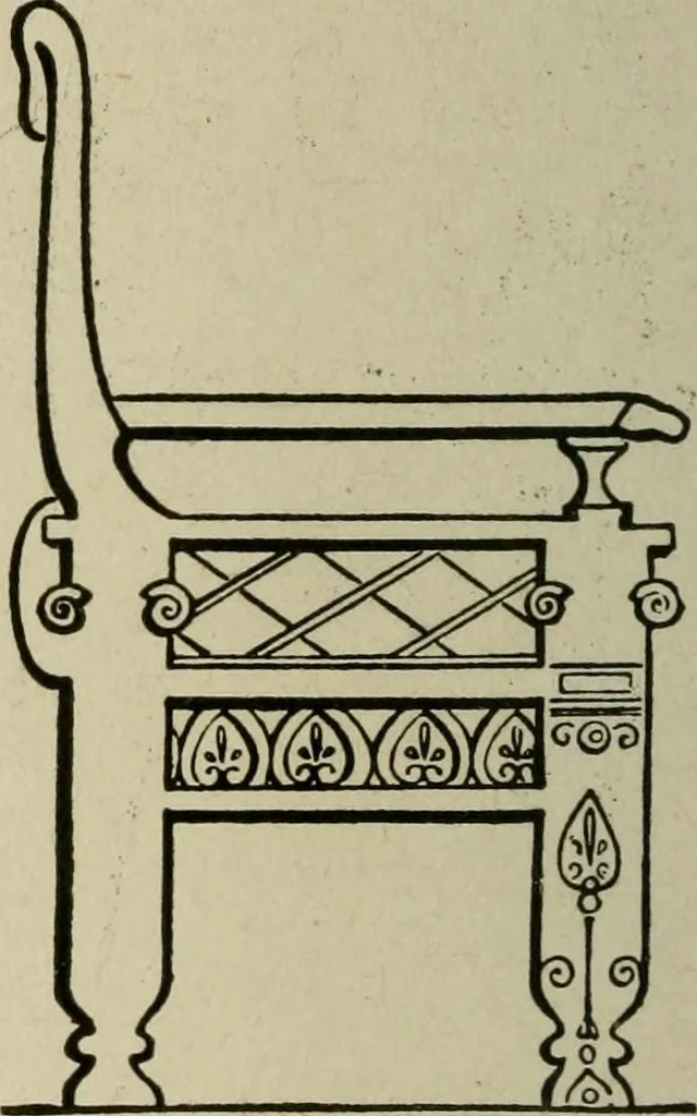 An illustration from The practical cabinet maker and furniture designer's assistant, with essays on history of furniture, taste in design, color and materials, with full explanation of the canons of good taste in furniture .., 1910, leaf 27
