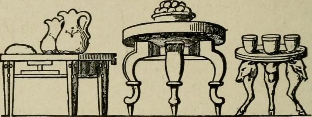 An illustration from The practical cabinet maker and furniture designer's assistant, with essays on history of furniture, taste in design, color and materials, with full explanation of the canons of good taste in furniture .., 1910, leaf 31