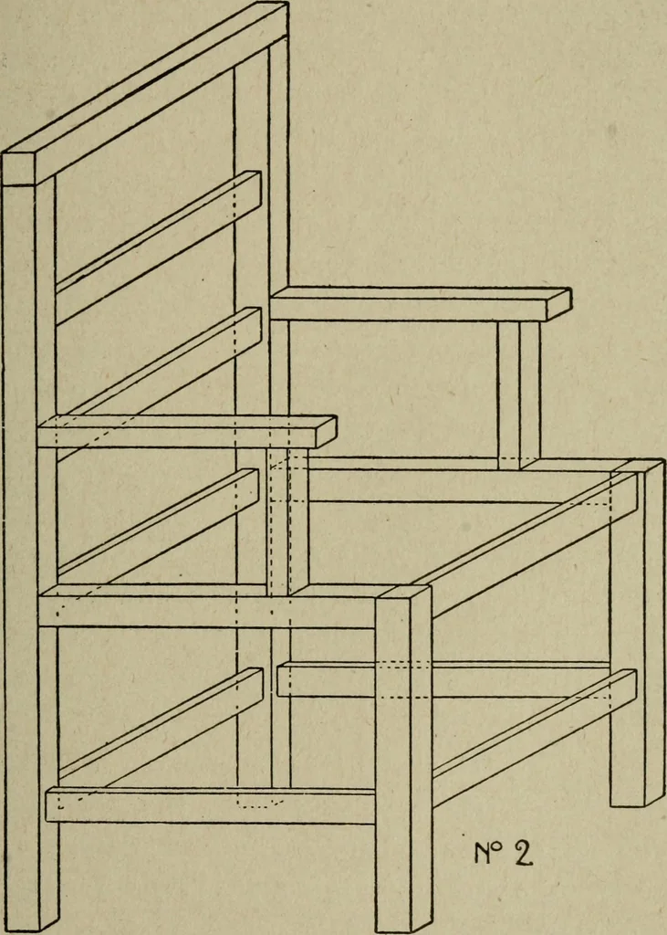 An illustration from The practical cabinet maker and furniture designer's assistant, with essays on history of furniture, taste in design, color and materials, with full explanation of the canons of good taste in furniture .., 1910, leaf 314