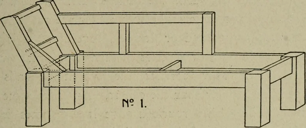 An illustration from The practical cabinet maker and furniture designer's assistant, with essays on history of furniture, taste in design, color and materials, with full explanation of the canons of good taste in furniture .., 1910, leaf 316