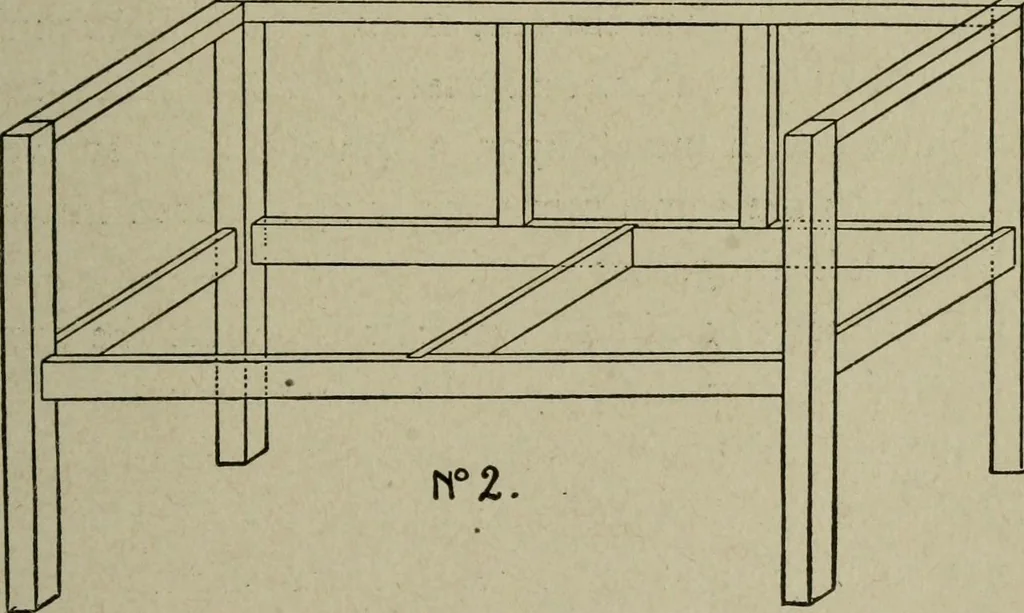 An illustration from The practical cabinet maker and furniture designer's assistant, with essays on history of furniture, taste in design, color and materials, with full explanation of the canons of good taste in furniture .., 1910, leaf 316