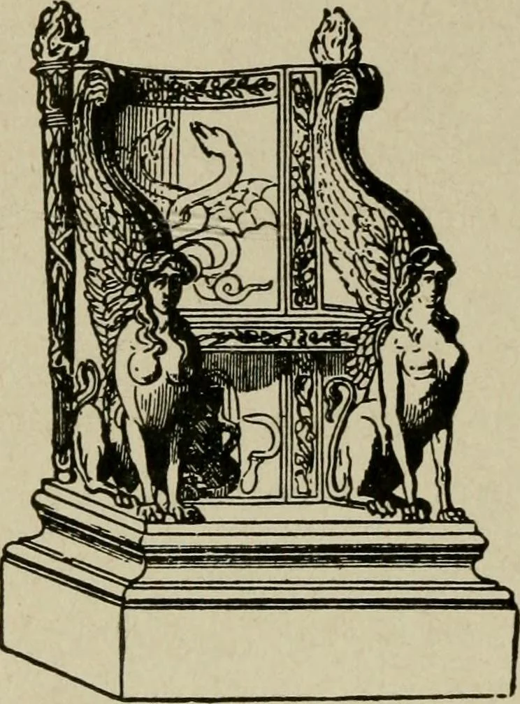 An illustration from The practical cabinet maker and furniture designer's assistant, with essays on history of furniture, taste in design, color and materials, with full explanation of the canons of good taste in furniture .., 1910, leaf 35
