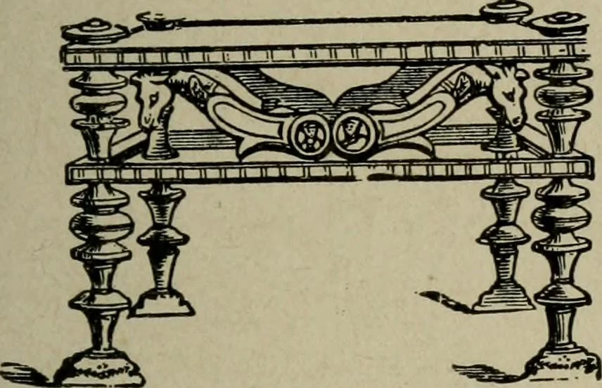 An illustration from The practical cabinet maker and furniture designer's assistant, with essays on history of furniture, taste in design, color and materials, with full explanation of the canons of good taste in furniture .., 1910, leaf 36