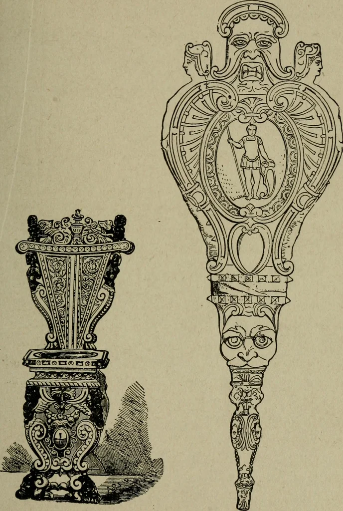 An illustration from The practical cabinet maker and furniture designer's assistant, with essays on history of furniture, taste in design, color and materials, with full explanation of the canons of good taste in furniture .., 1910, leaf 52