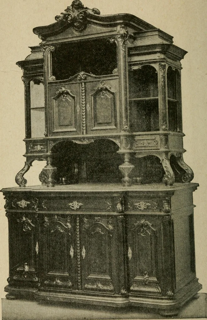 An illustration from The practical cabinet maker and furniture designer's assistant, with essays on history of furniture, taste in design, color and materials, with full explanation of the canons of good taste in furniture .., 1910, leaf 7