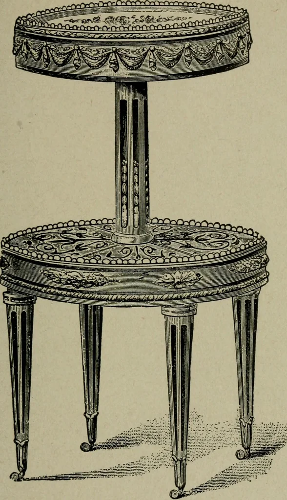 An illustration from The practical cabinet maker and furniture designer's assistant, with essays on history of furniture, taste in design, color and materials, with full explanation of the canons of good taste in furniture .., 1910, leaf 84