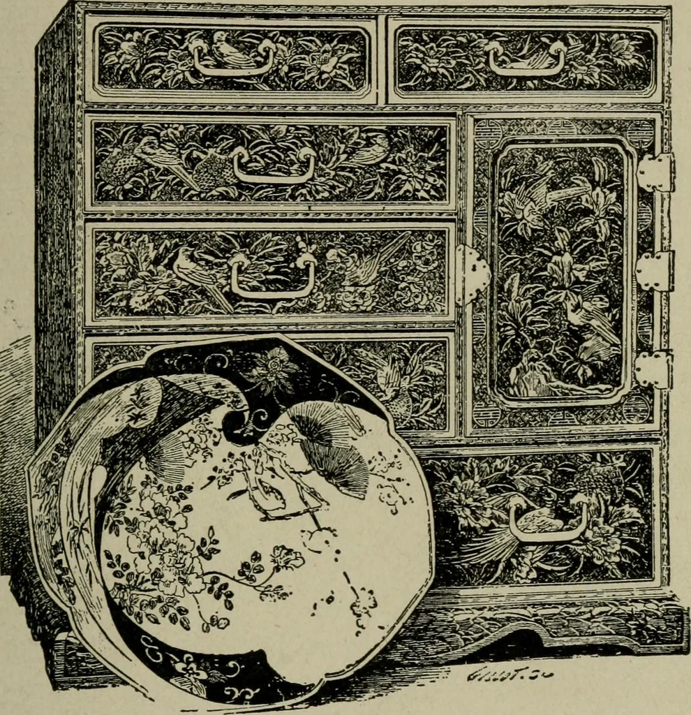 An illustration from The practical cabinet maker and furniture designer's assistant, with essays on history of furniture, taste in design, color and materials, with full explanation of the canons of good taste in furniture .., 1910, leaf 88