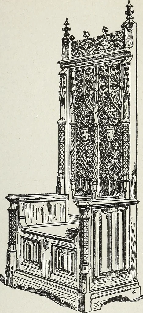 An illustration from The practical cabinet maker and furniture designer's assistant, with essays on history of furniture, taste in design, color and materials, with full explanation of the canons of good taste in furniture .., 1910, leaf 124