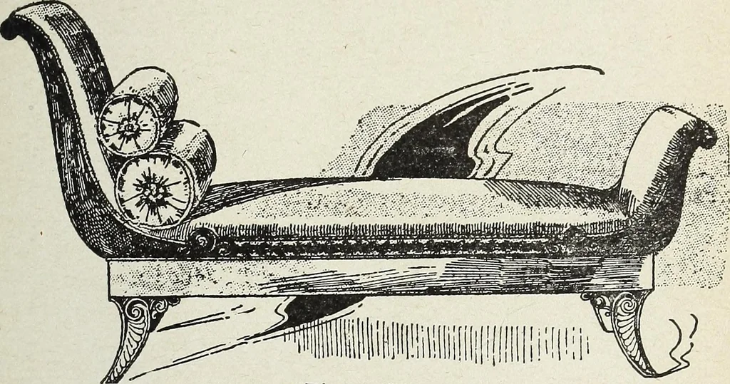 An illustration from The practical cabinet maker and furniture designer's assistant, with essays on history of furniture, taste in design, color and materials, with full explanation of the canons of good taste in furniture .., 1910, leaf 154