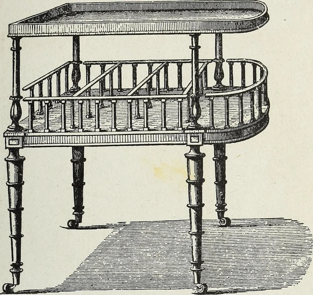 An illustration from The practical cabinet maker and furniture designer's assistant, with essays on history of furniture, taste in design, color and materials, with full explanation of the canons of good taste in furniture .., 1910, leaf 166