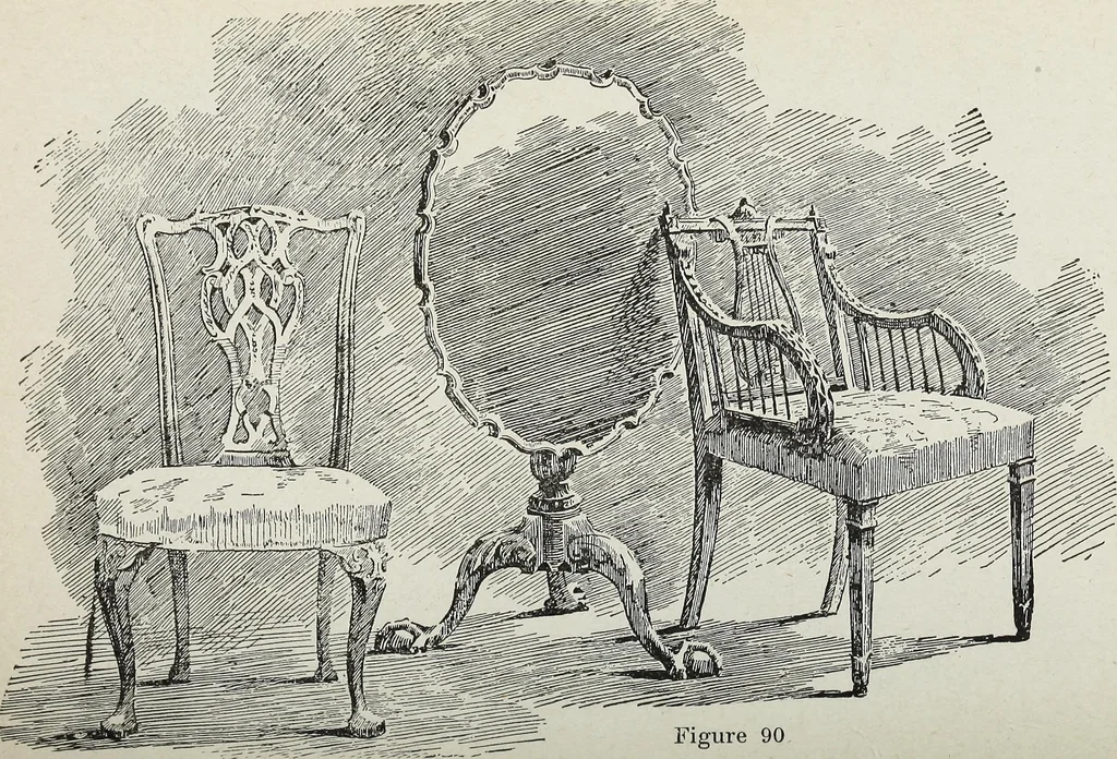 An illustration from The practical cabinet maker and furniture designer's assistant, with essays on history of furniture, taste in design, color and materials, with full explanation of the canons of good taste in furniture .., 1910, leaf 170