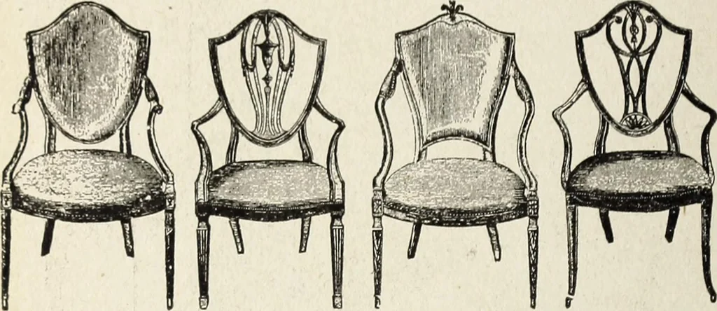 An illustration from The practical cabinet maker and furniture designer's assistant, with essays on history of furniture, taste in design, color and materials, with full explanation of the canons of good taste in furniture .., 1910, leaf 179