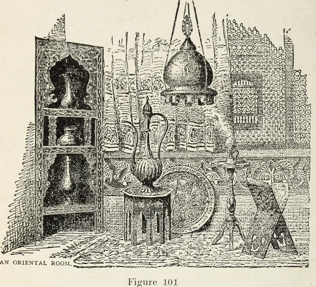 An illustration from The practical cabinet maker and furniture designer's assistant, with essays on history of furniture, taste in design, color and materials, with full explanation of the canons of good taste in furniture .., 1910, leaf 185