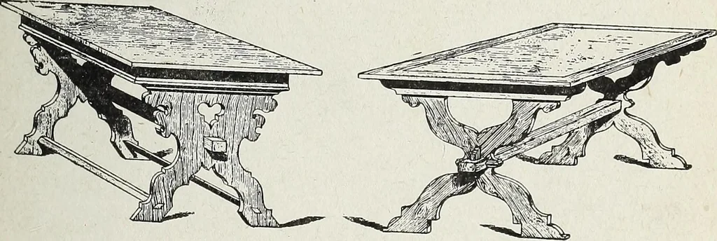 An illustration from The practical cabinet maker and furniture designer's assistant, with essays on history of furniture, taste in design, color and materials, with full explanation of the canons of good taste in furniture .., 1910, leaf 186