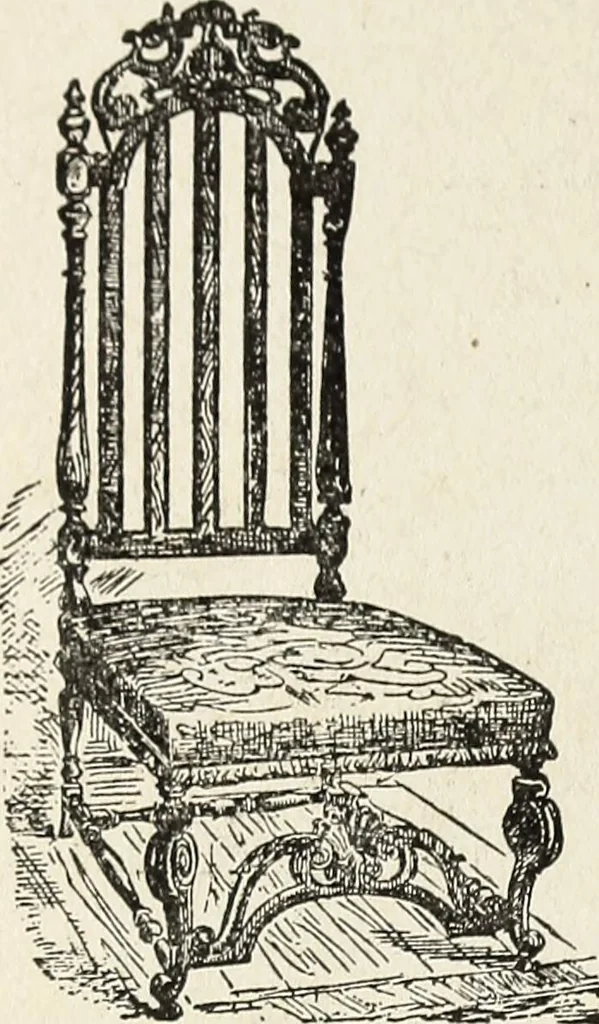 An illustration from The practical cabinet maker and furniture designer's assistant, with essays on history of furniture, taste in design, color and materials, with full explanation of the canons of good taste in furniture .., 1910, leaf 191