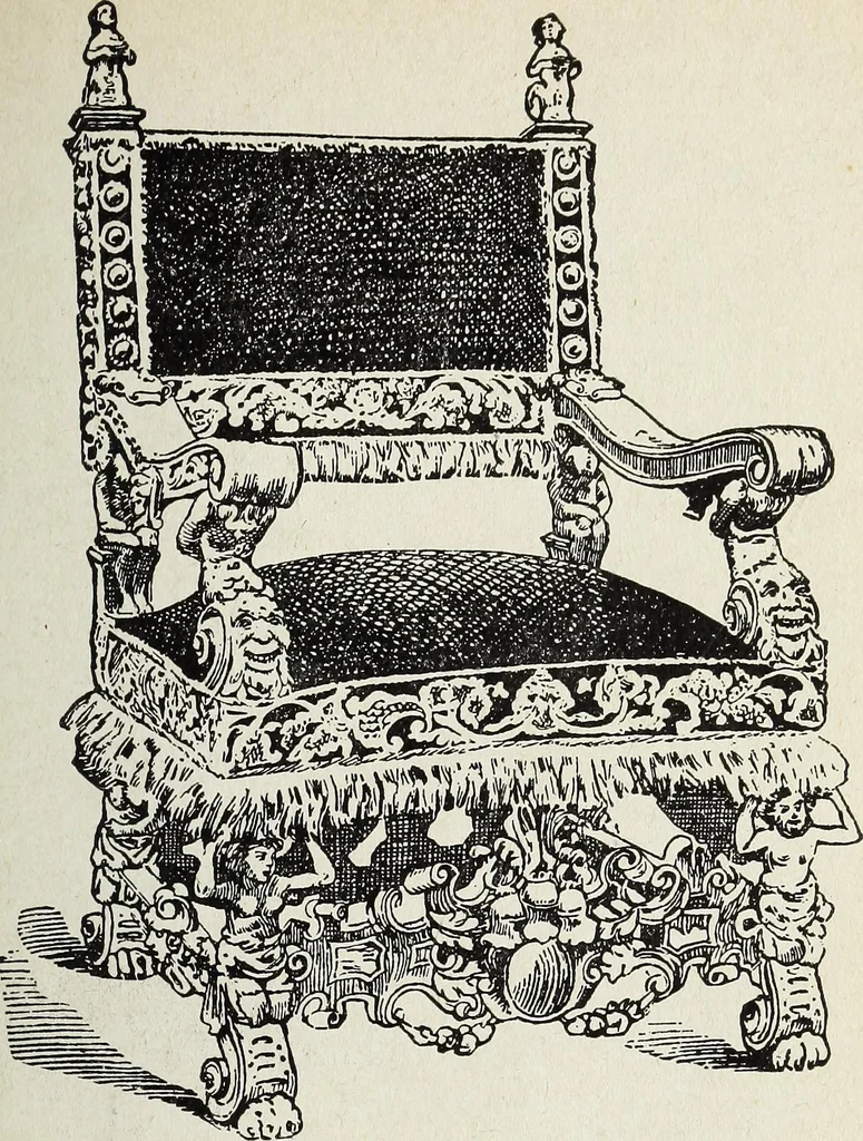 An illustration from The practical cabinet maker and furniture designer's assistant, with essays on history of furniture, taste in design, color and materials, with full explanation of the canons of good taste in furniture .., 1910, leaf 192