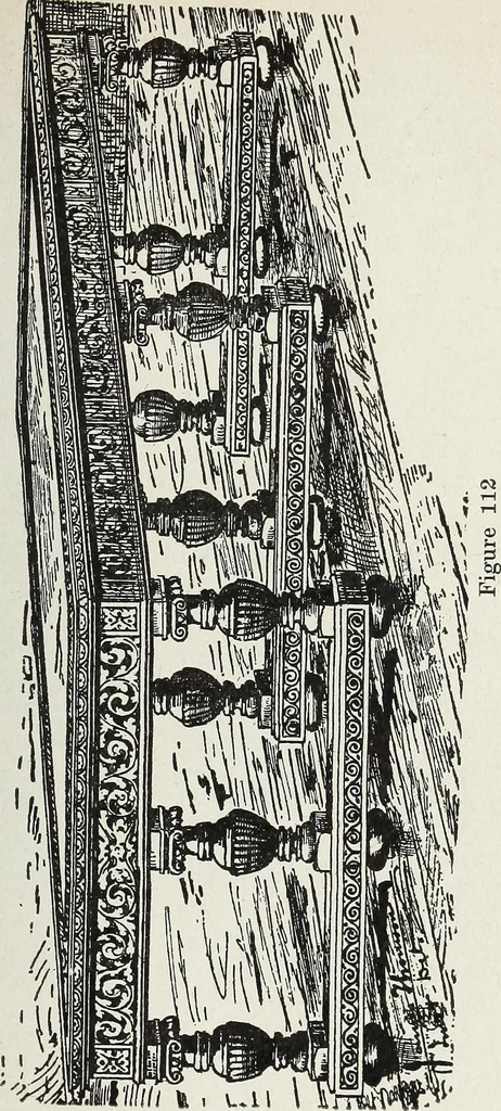 An illustration from The practical cabinet maker and furniture designer's assistant, with essays on history of furniture, taste in design, color and materials, with full explanation of the canons of good taste in furniture .., 1910, leaf 196