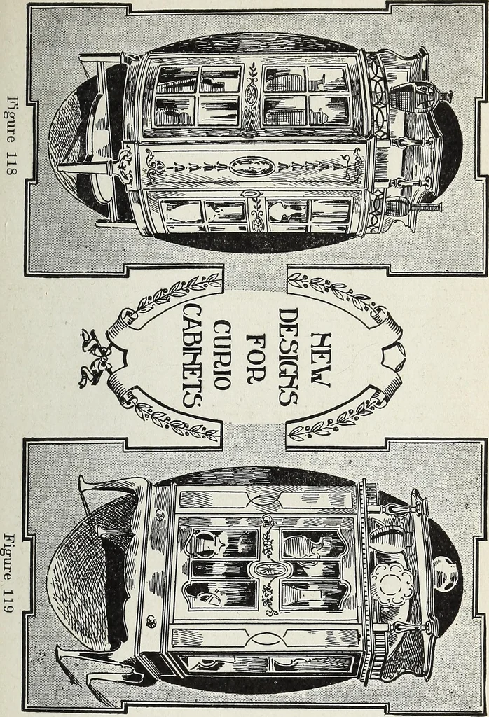 An illustration from The practical cabinet maker and furniture designer's assistant, with essays on history of furniture, taste in design, color and materials, with full explanation of the canons of good taste in furniture .., 1910, leaf 204