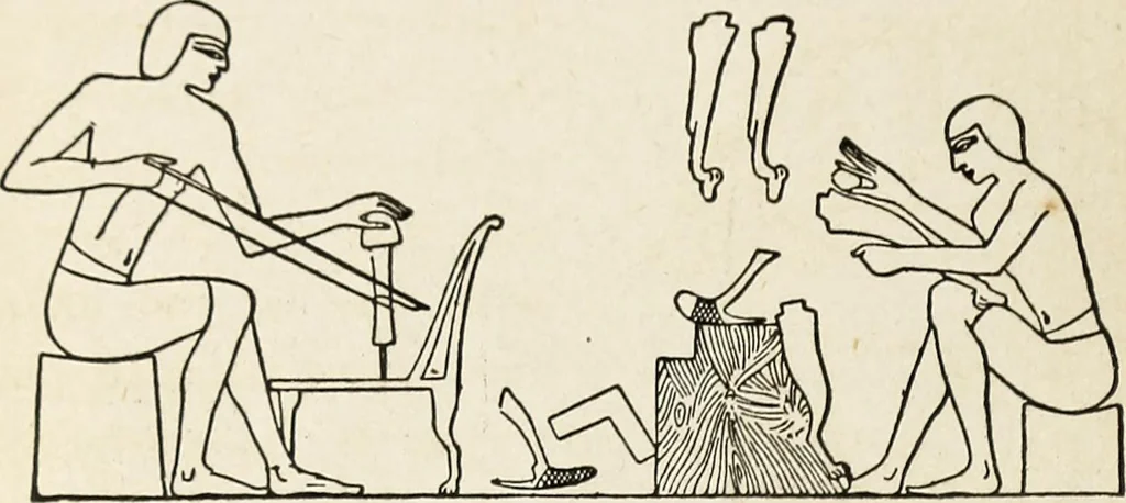 An illustration from The practical cabinet maker and furniture designer's assistant, with essays on history of furniture, taste in design, color and materials, with full explanation of the canons of good taste in furniture .., 1910, leaf 21
