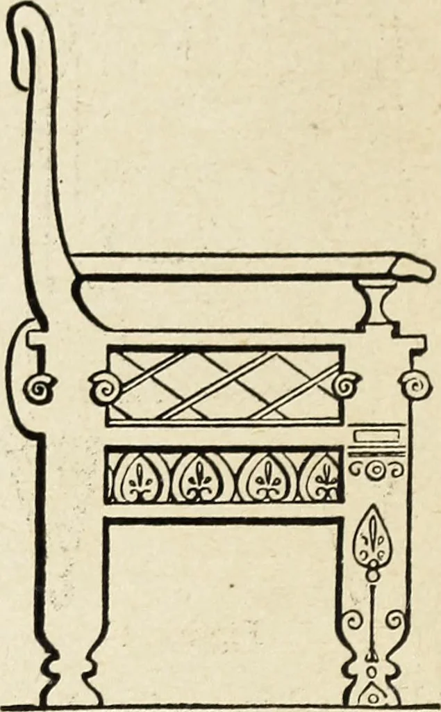 An illustration from The practical cabinet maker and furniture designer's assistant, with essays on history of furniture, taste in design, color and materials, with full explanation of the canons of good taste in furniture .., 1910, leaf 23