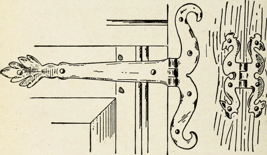 An illustration from The practical cabinet maker and furniture designer's assistant, with essays on history of furniture, taste in design, color and materials, with full explanation of the canons of good taste in furniture .., 1910, leaf 233