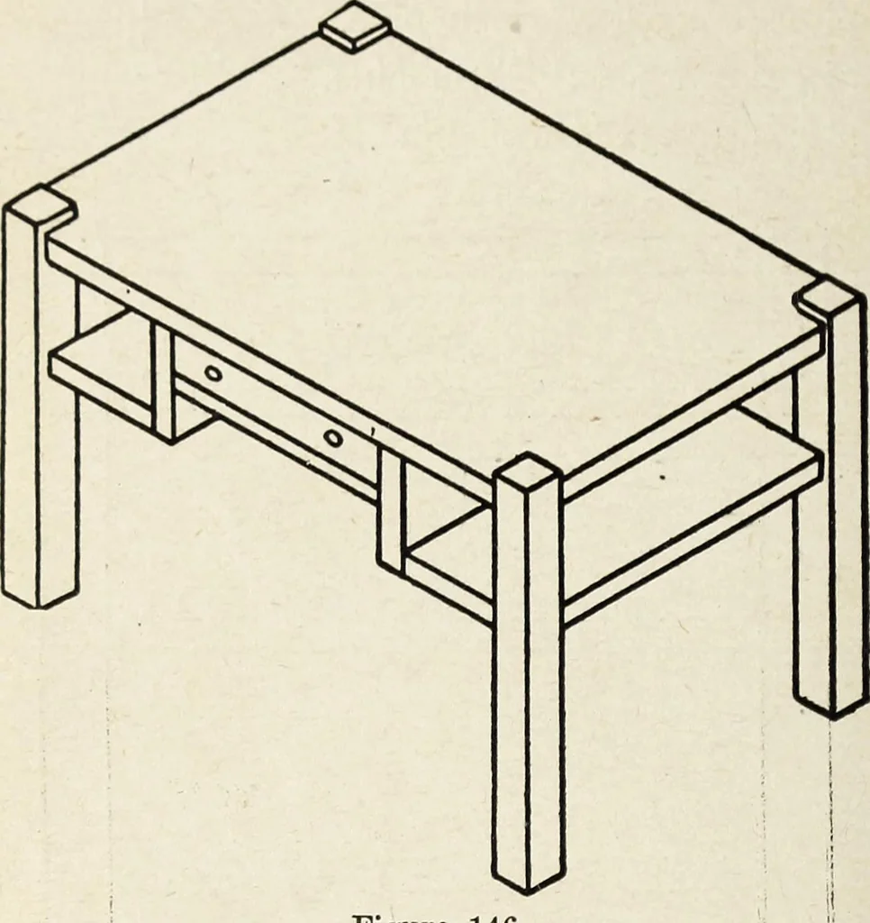 An illustration from The practical cabinet maker and furniture designer's assistant, with essays on history of furniture, taste in design, color and materials, with full explanation of the canons of good taste in furniture .., 1910, leaf 241