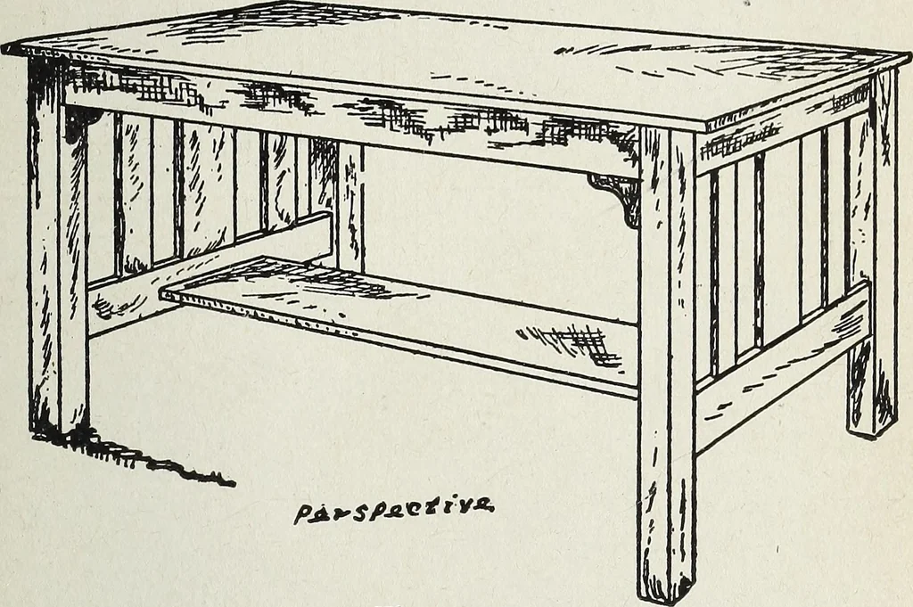 An illustration from The practical cabinet maker and furniture designer's assistant, with essays on history of furniture, taste in design, color and materials, with full explanation of the canons of good taste in furniture .., 1910, leaf 242