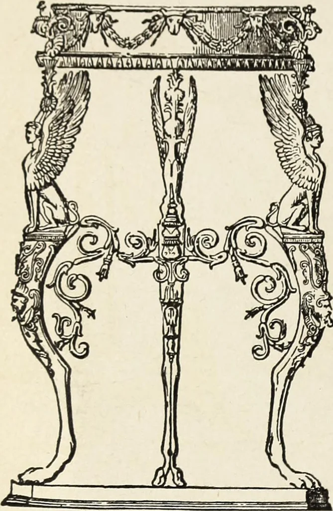 An illustration from The practical cabinet maker and furniture designer's assistant, with essays on history of furniture, taste in design, color and materials, with full explanation of the canons of good taste in furniture .., 1910, leaf 25