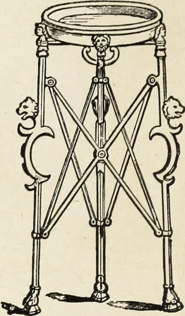 An illustration from The practical cabinet maker and furniture designer's assistant, with essays on history of furniture, taste in design, color and materials, with full explanation of the canons of good taste in furniture .., 1910, leaf 25