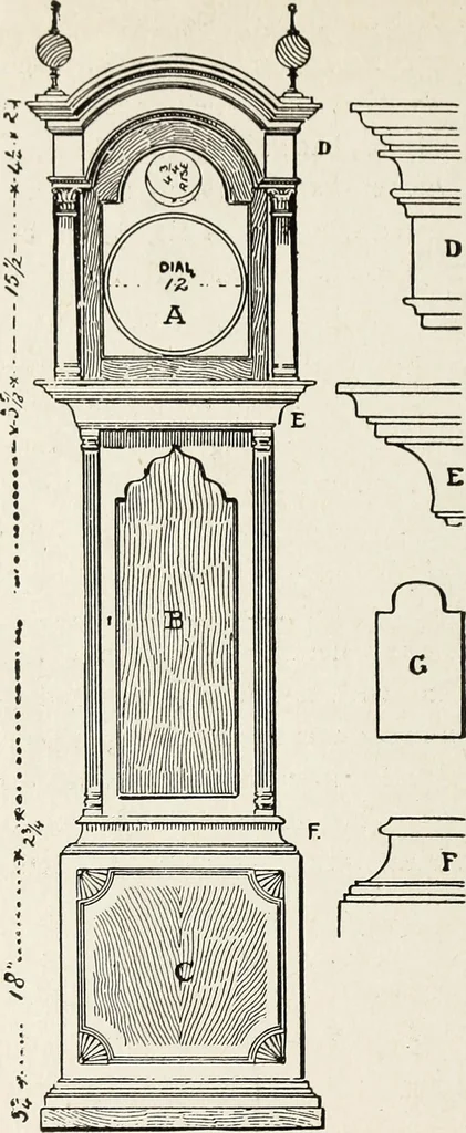 An illustration from The practical cabinet maker and furniture designer's assistant, with essays on history of furniture, taste in design, color and materials, with full explanation of the canons of good taste in furniture .., 1910, leaf 257