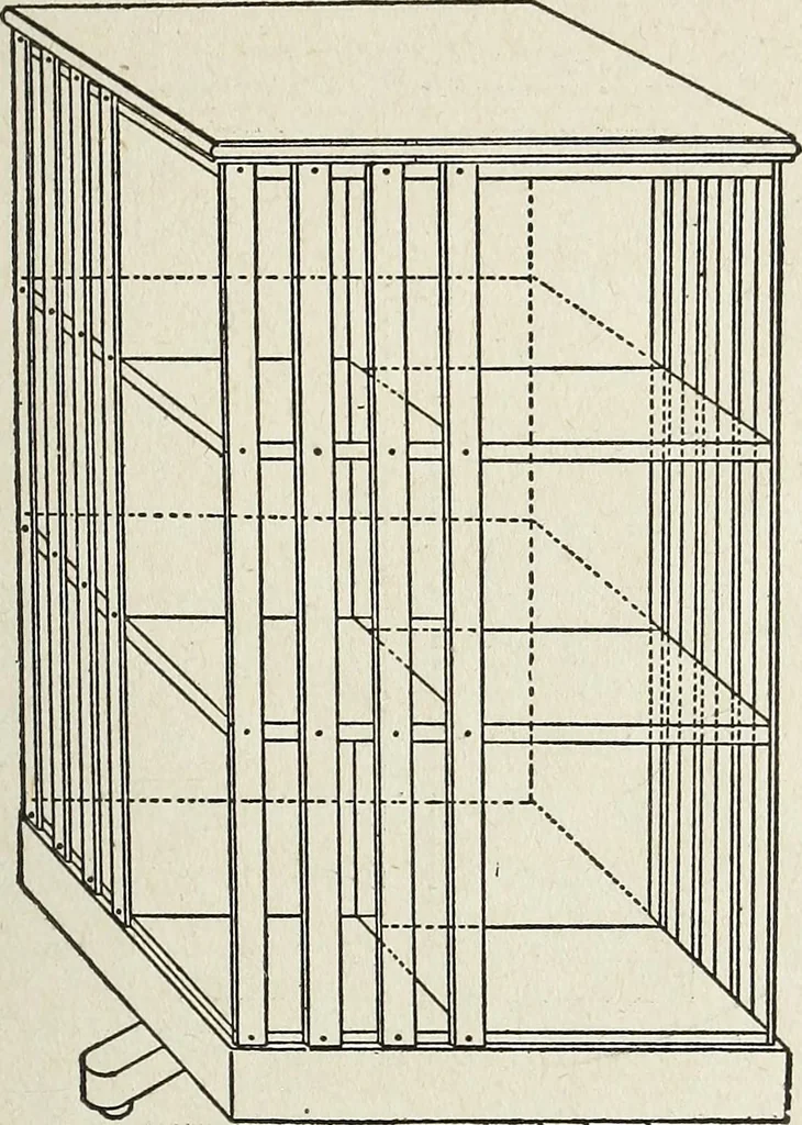 An illustration from The practical cabinet maker and furniture designer's assistant, with essays on history of furniture, taste in design, color and materials, with full explanation of the canons of good taste in furniture .., 1910, leaf 304