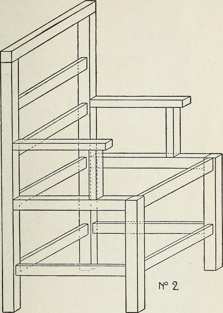 An illustration from The practical cabinet maker and furniture designer's assistant, with essays on history of furniture, taste in design, color and materials, with full explanation of the canons of good taste in furniture .., 1910, leaf 310