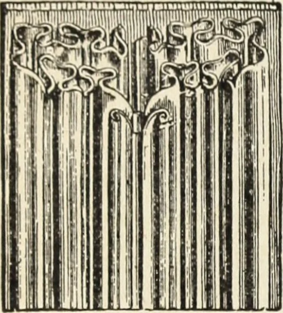 An illustration from The practical cabinet maker and furniture designer's assistant, with essays on history of furniture, taste in design, color and materials, with full explanation of the canons of good taste in furniture .., 1910, leaf 37