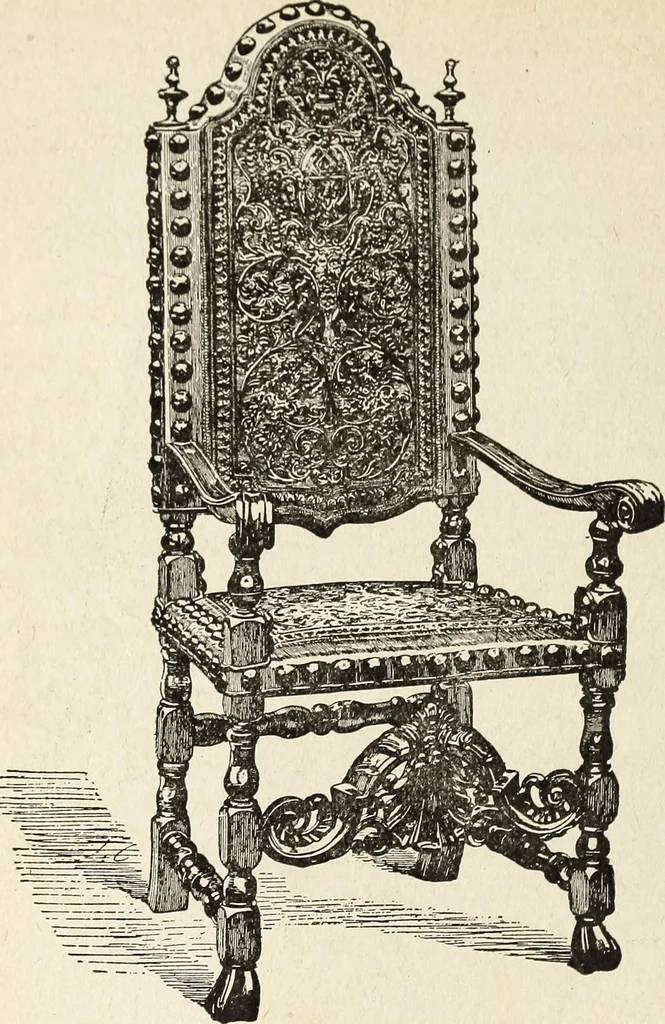 An illustration from The practical cabinet maker and furniture designer's assistant, with essays on history of furniture, taste in design, color and materials, with full explanation of the canons of good taste in furniture .., 1910, leaf 51