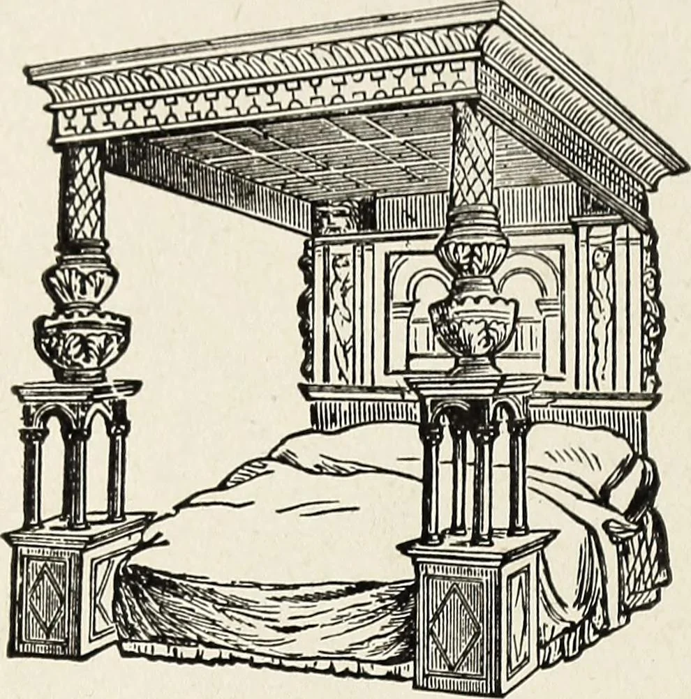 An illustration from The practical cabinet maker and furniture designer's assistant, with essays on history of furniture, taste in design, color and materials, with full explanation of the canons of good taste in furniture .., 1910, leaf 57